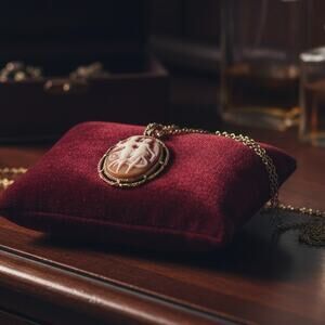 Vintage Emmons Dancing Graces Cameo Necklace